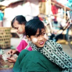 Young Girl In The Market Of Pyay